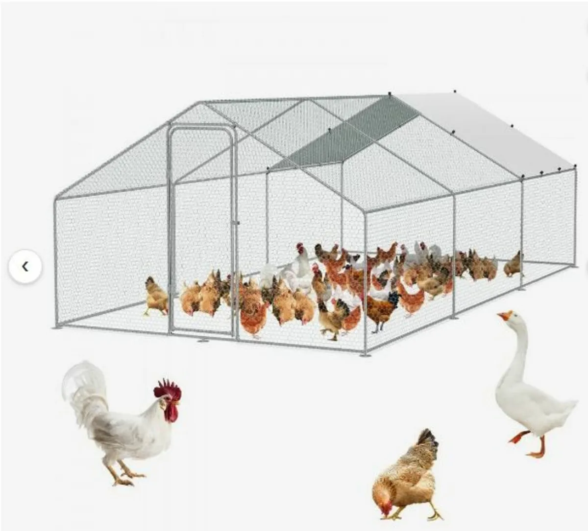 Large Metal Chicken Coop - Image 1