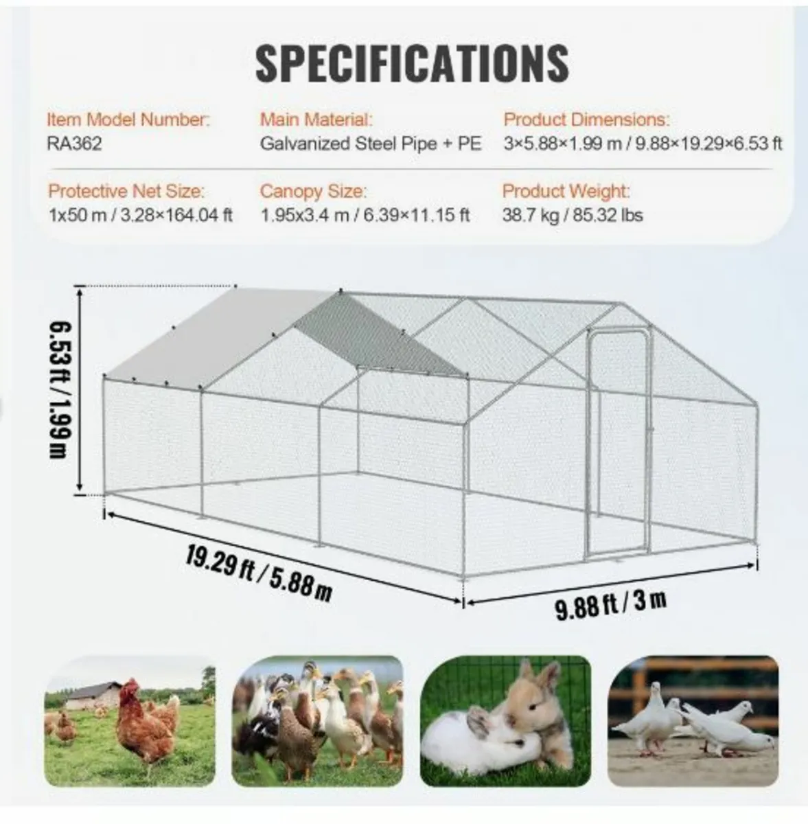 Large Metal Chicken Coop - Image 4
