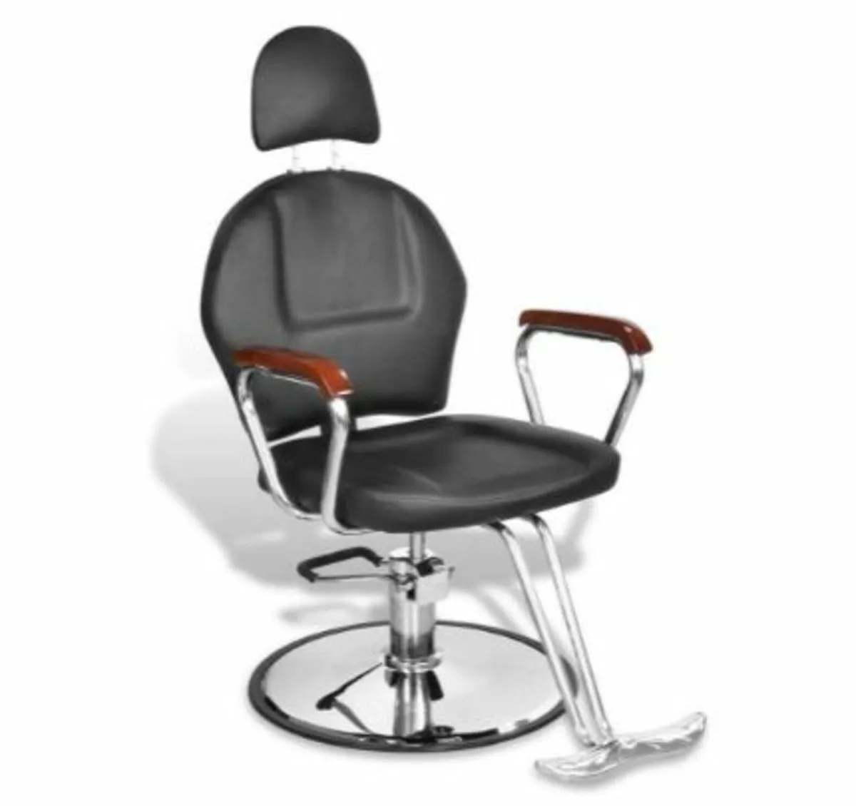 Chrome-Plated Hairdressing Chair, Iron Frame - Image 3