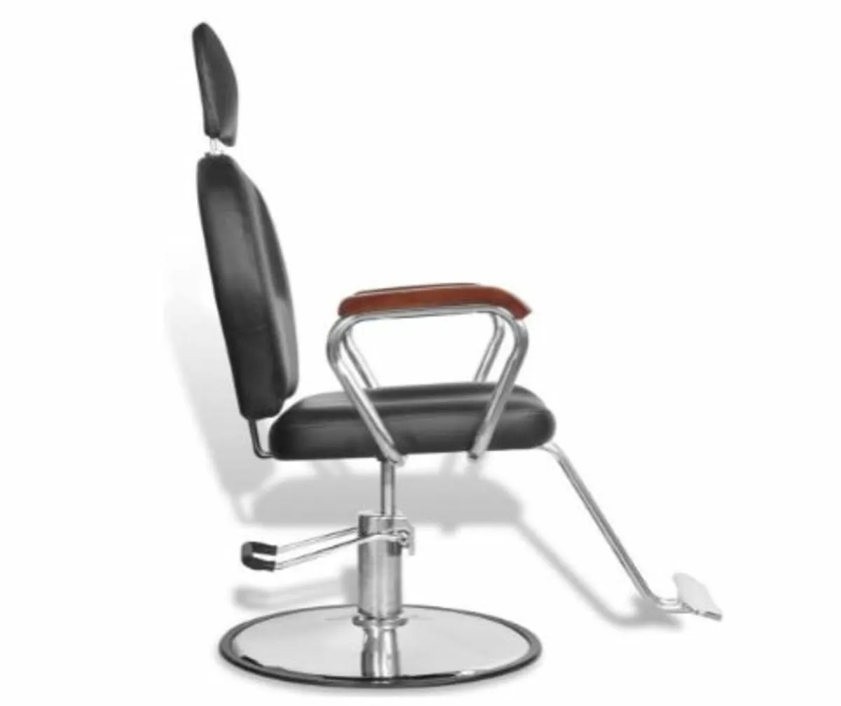 Chrome-Plated Hairdressing Chair, Iron Frame - Image 4