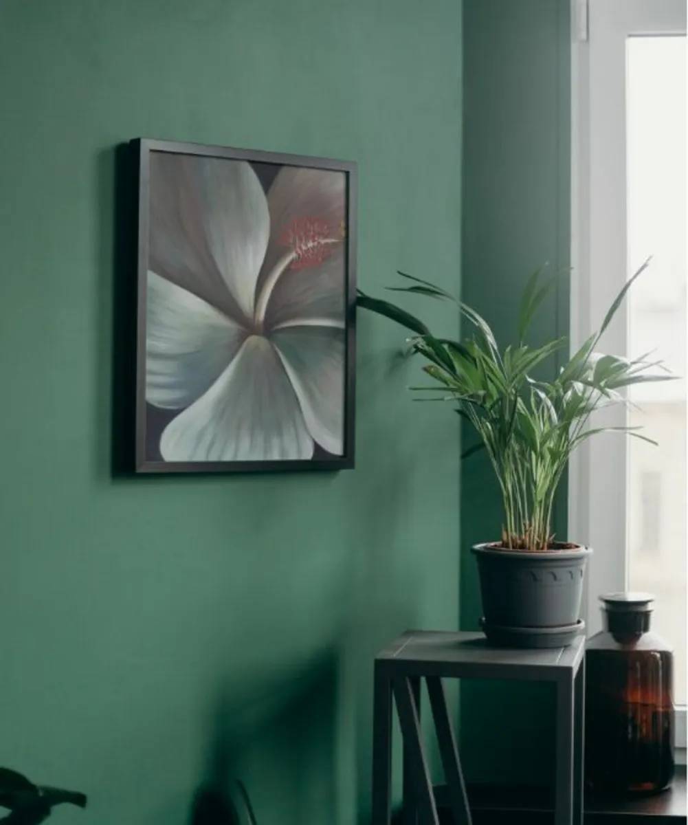 Floral picture on canvas - Image 2