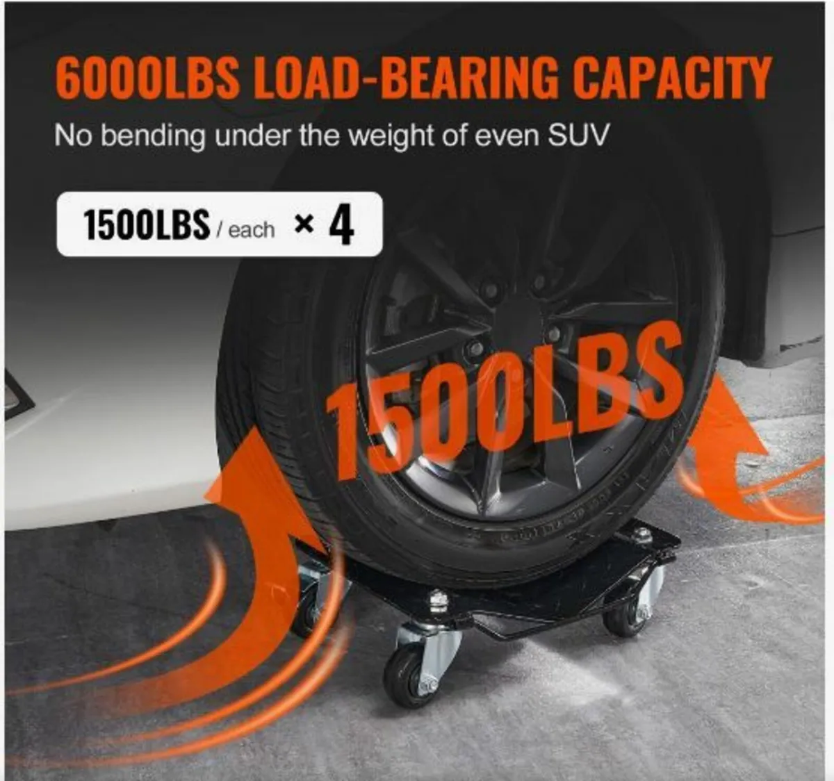 Car Dolly Wheel Tire Dolly 4 PCS Heavy - Image 4