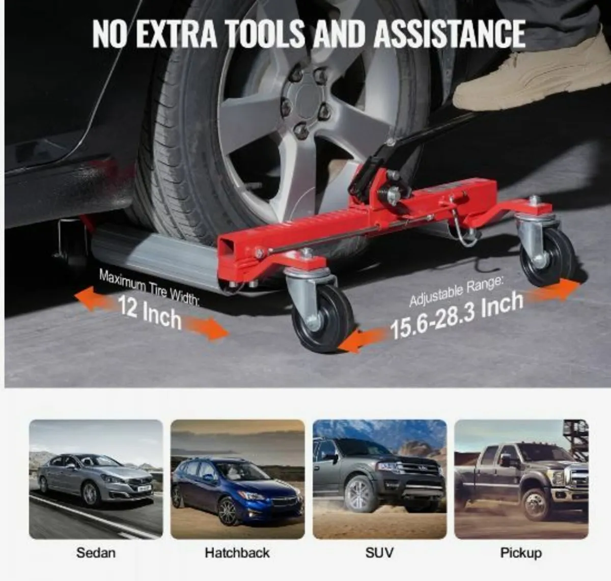 Wheel Dolly Heavy Duty Vehicle Positioning Tire - Image 2