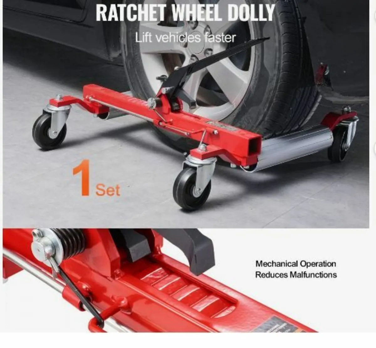 Wheel Dolly Heavy Duty Vehicle Positioning Tire - Image 3