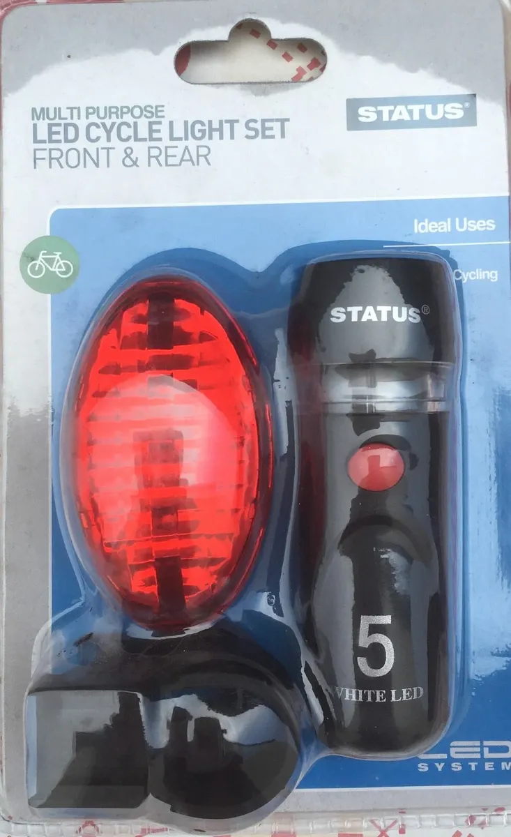 NEW SEALED Cycling Accessories Glasses /Bike Light - Image 2