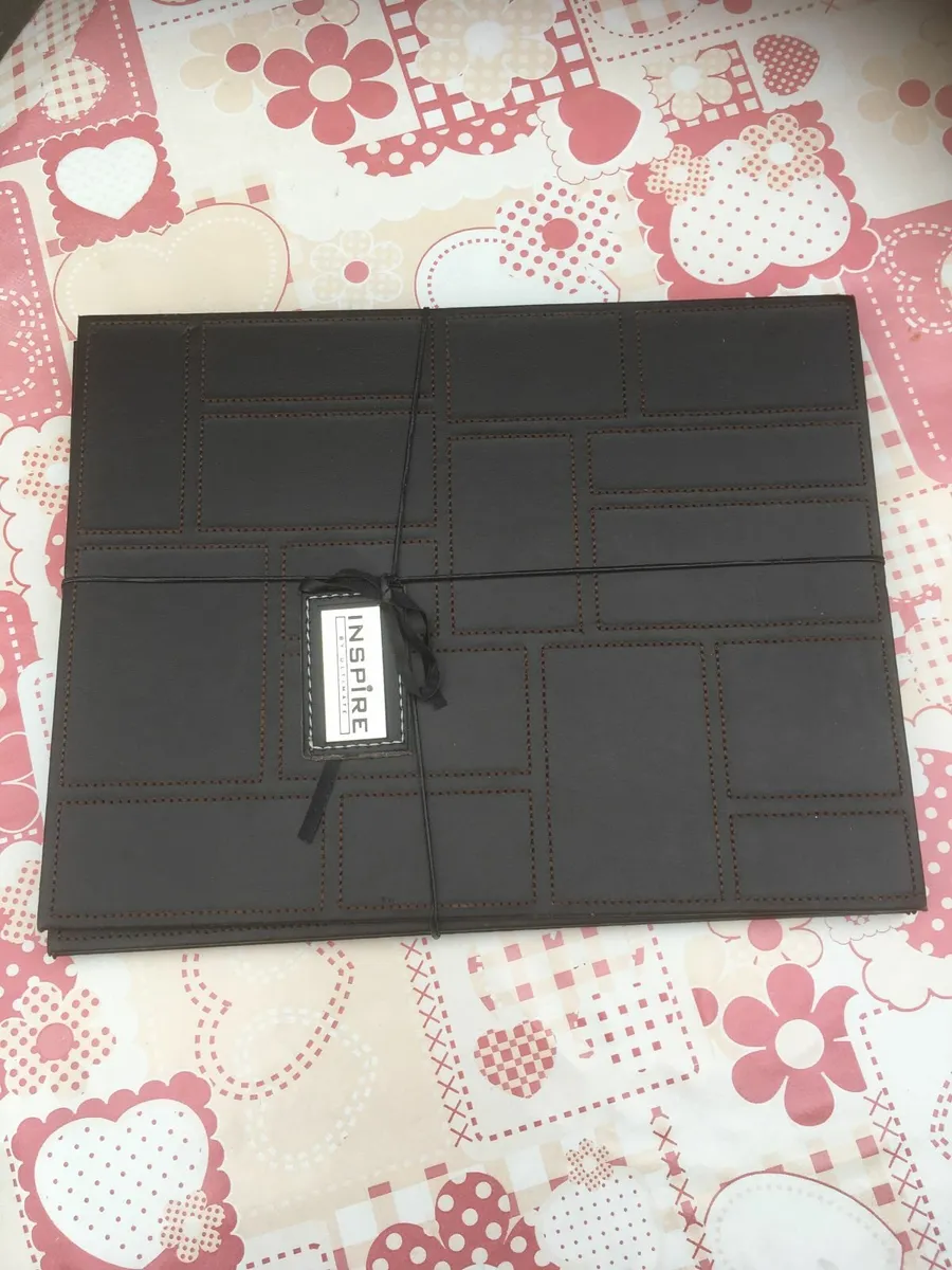NEW Leather Placemat Set - Brown - Image 3