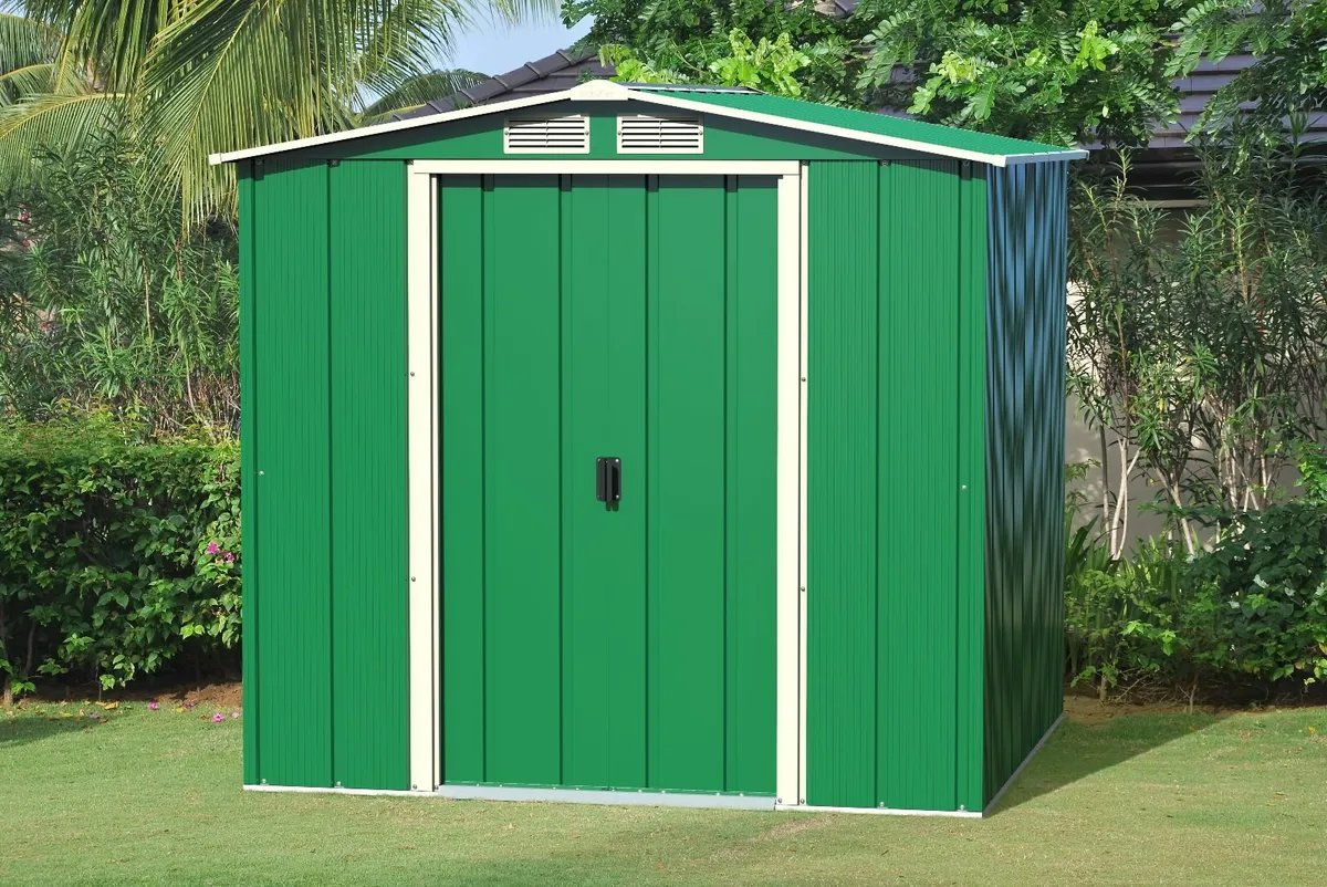 6x6 Steel Garden Sheds Including Free Delivery - Image 1