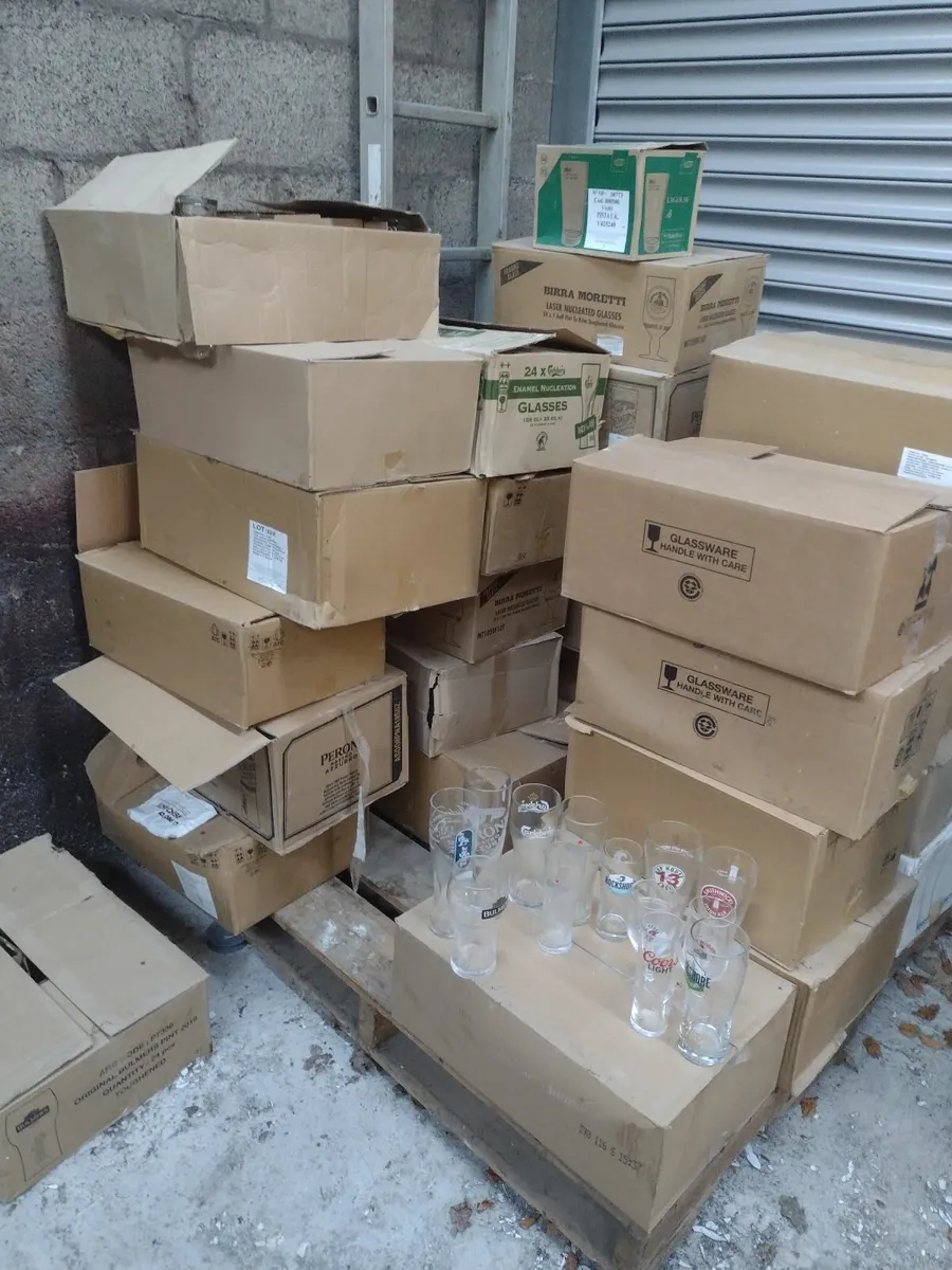 Pallet of pint glasses - Image 2