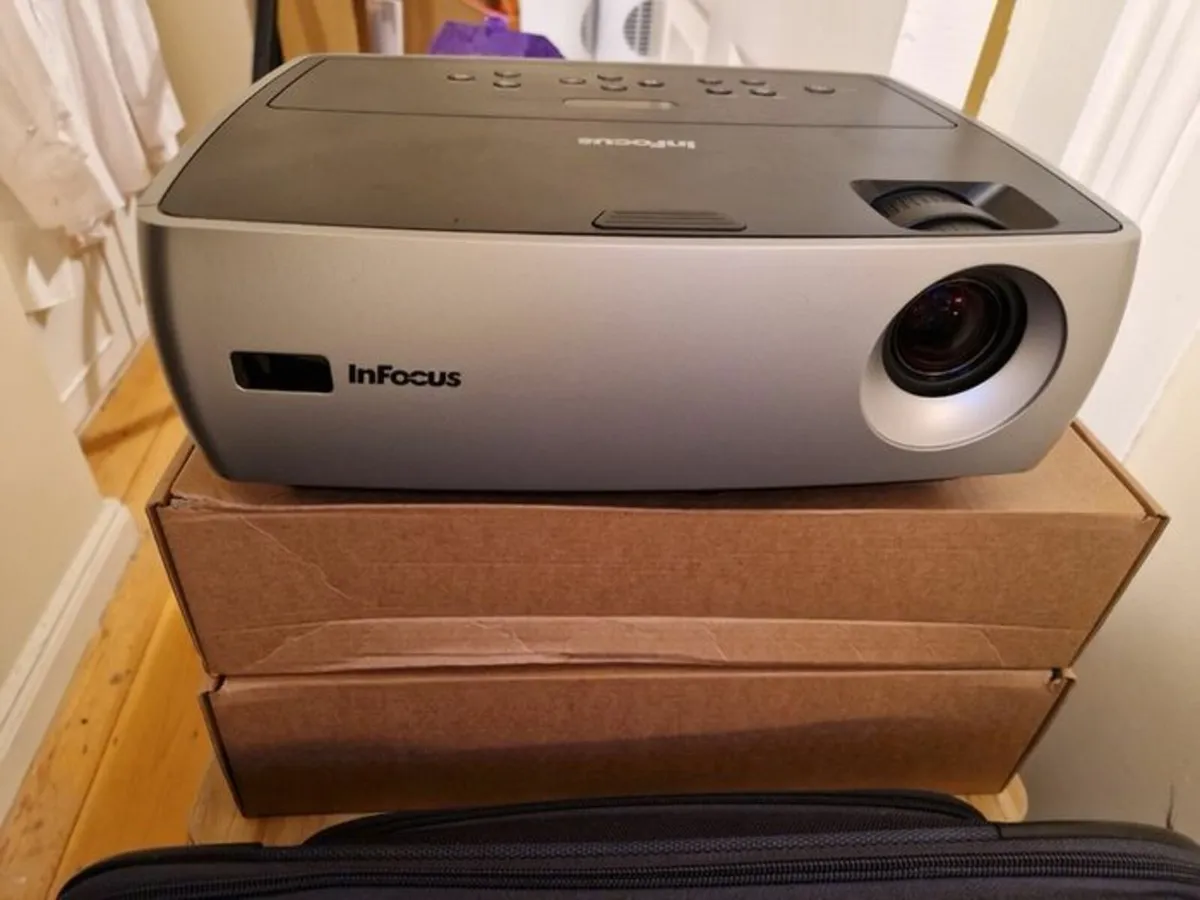 Infocus Projector in Case with Remote Control - Image 1