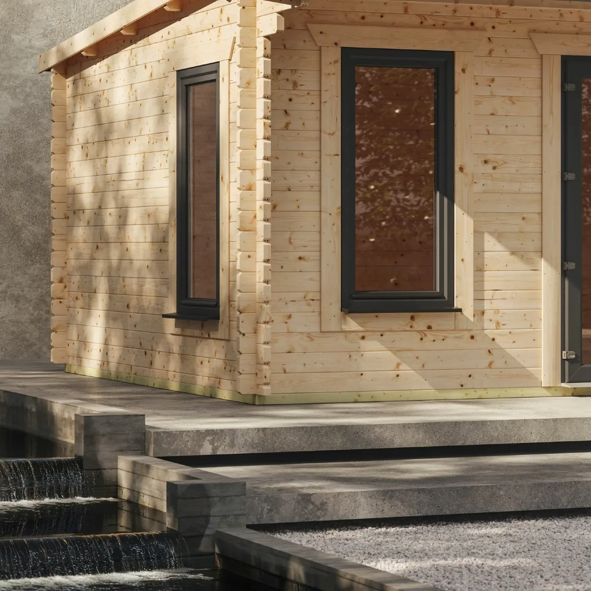 Coola 20X10 Timber Pent Log Cabin    44mm  Thick - Image 2