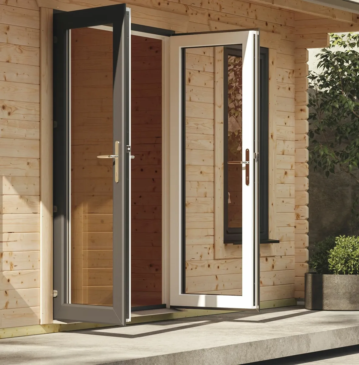 Coola 20X10 Timber Pent Log Cabin    44mm  Thick - Image 3