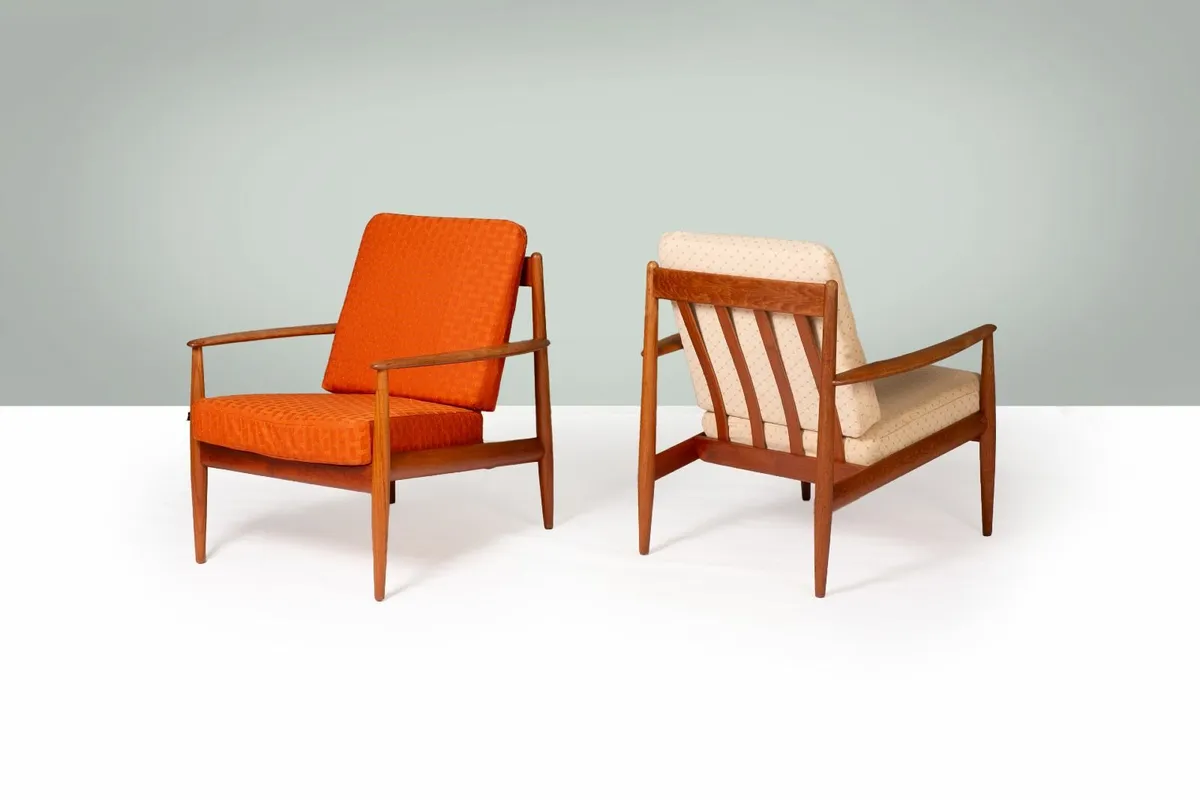 Grete Jalk Danish mid century vintage armchairs - Image 1