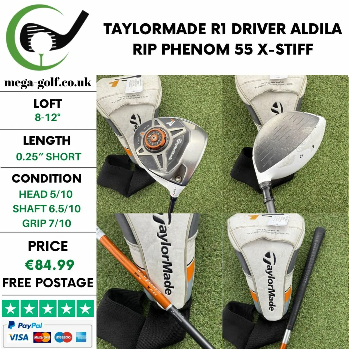TAYLORMADE R1 DRIVER / 8-12° / X-STIFF - Image 1