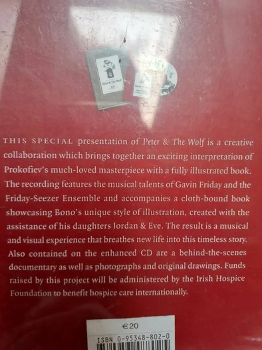 Peter and the Wolf book Bono NEW - Image 2