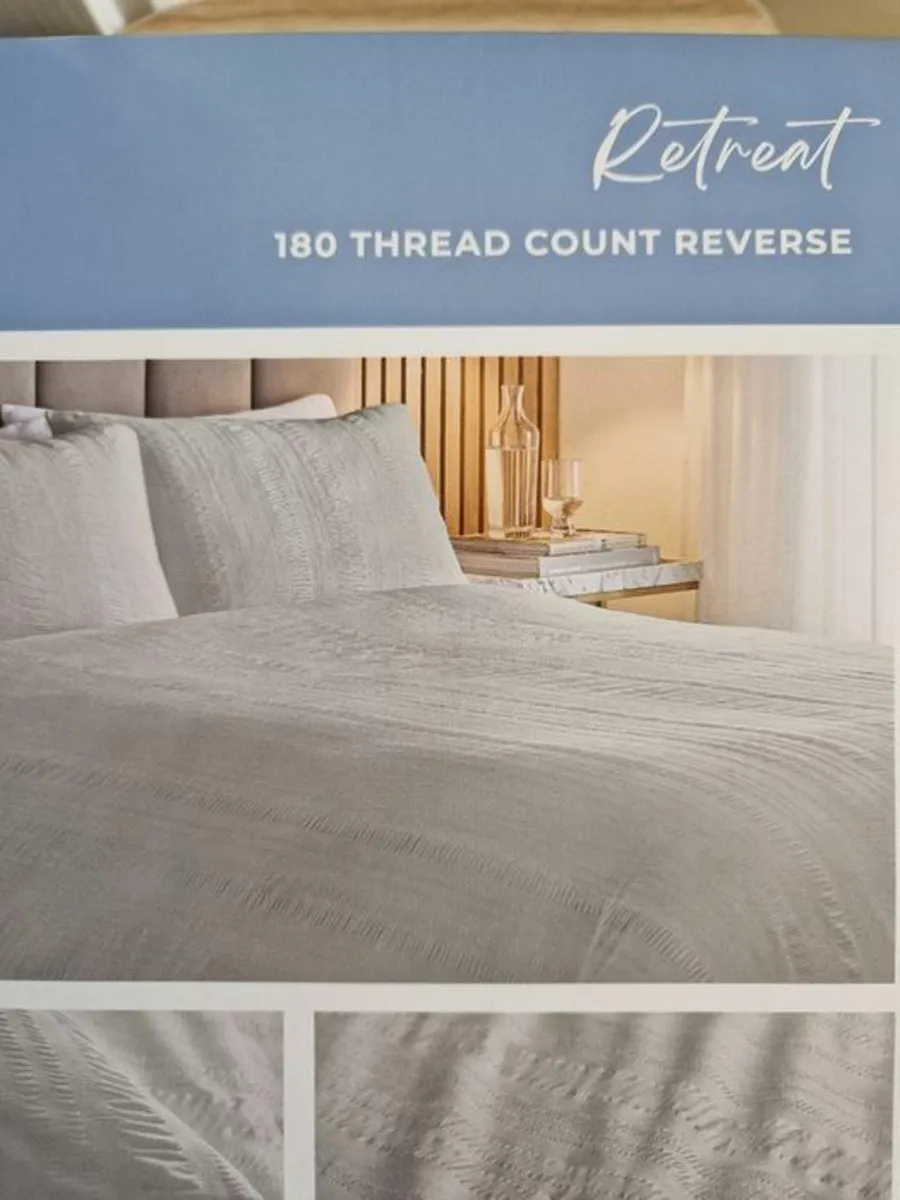 NEW SEALED WESTPARK Seersucker Double Duvet Set - Image 4