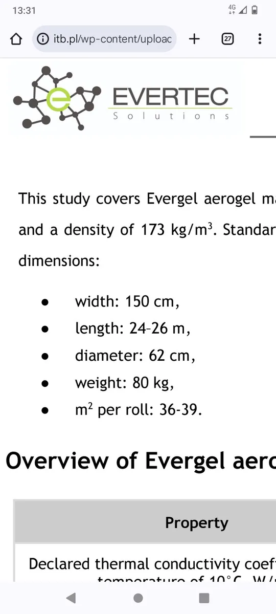 Aerogel insulation blanket roll - Image 3