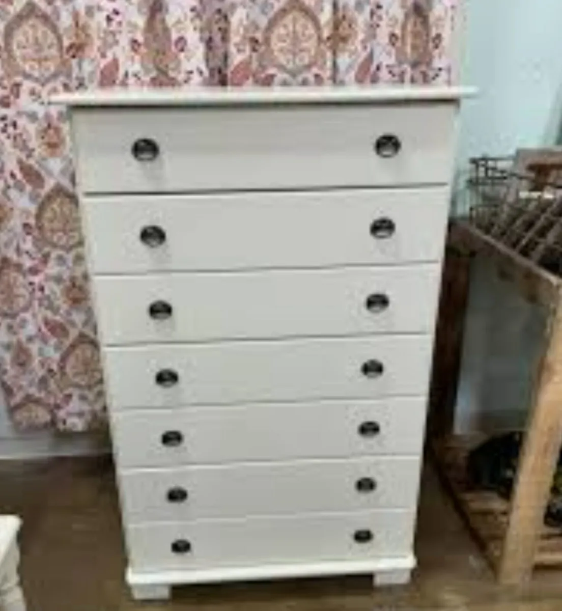 Large white chest of drawers