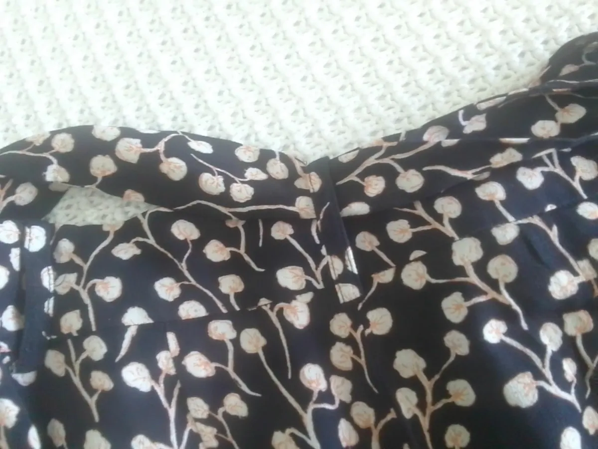 MINT VELVET WIDE LEG TIE BELT TROUSERS 10 - Image 3