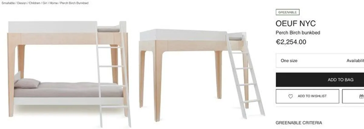 Oeuf NYC perch bunk bed - Image 2