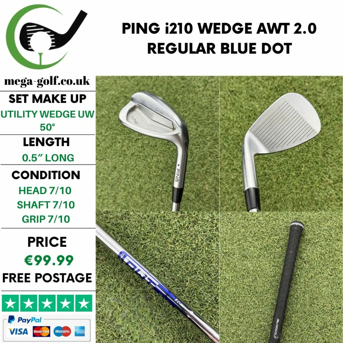 PING i210 WEDGE UW 50° / AWT 2.0 REGULAR - Image 1