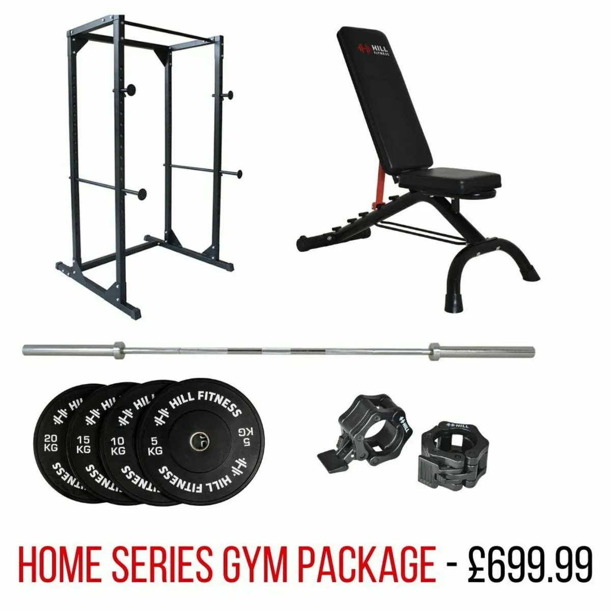 Home Series: Gym Package (Weights Squat Rack) - Image 1