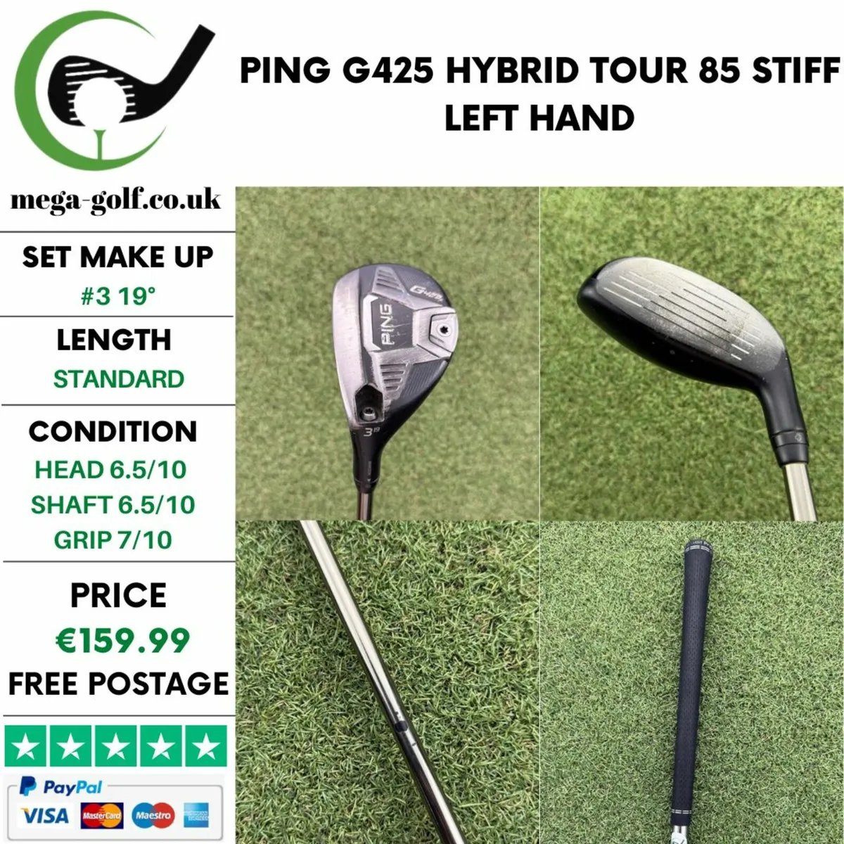 PING G425 HYBRID / #3 19° / TOUR 85 STIFF - Image 1