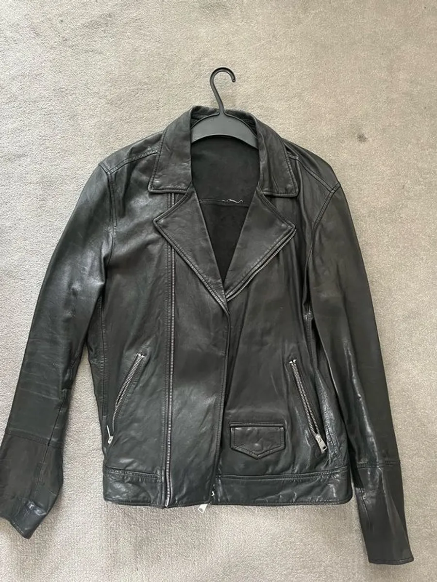Allsaints Rio Leather Jacket Men's - Image 1