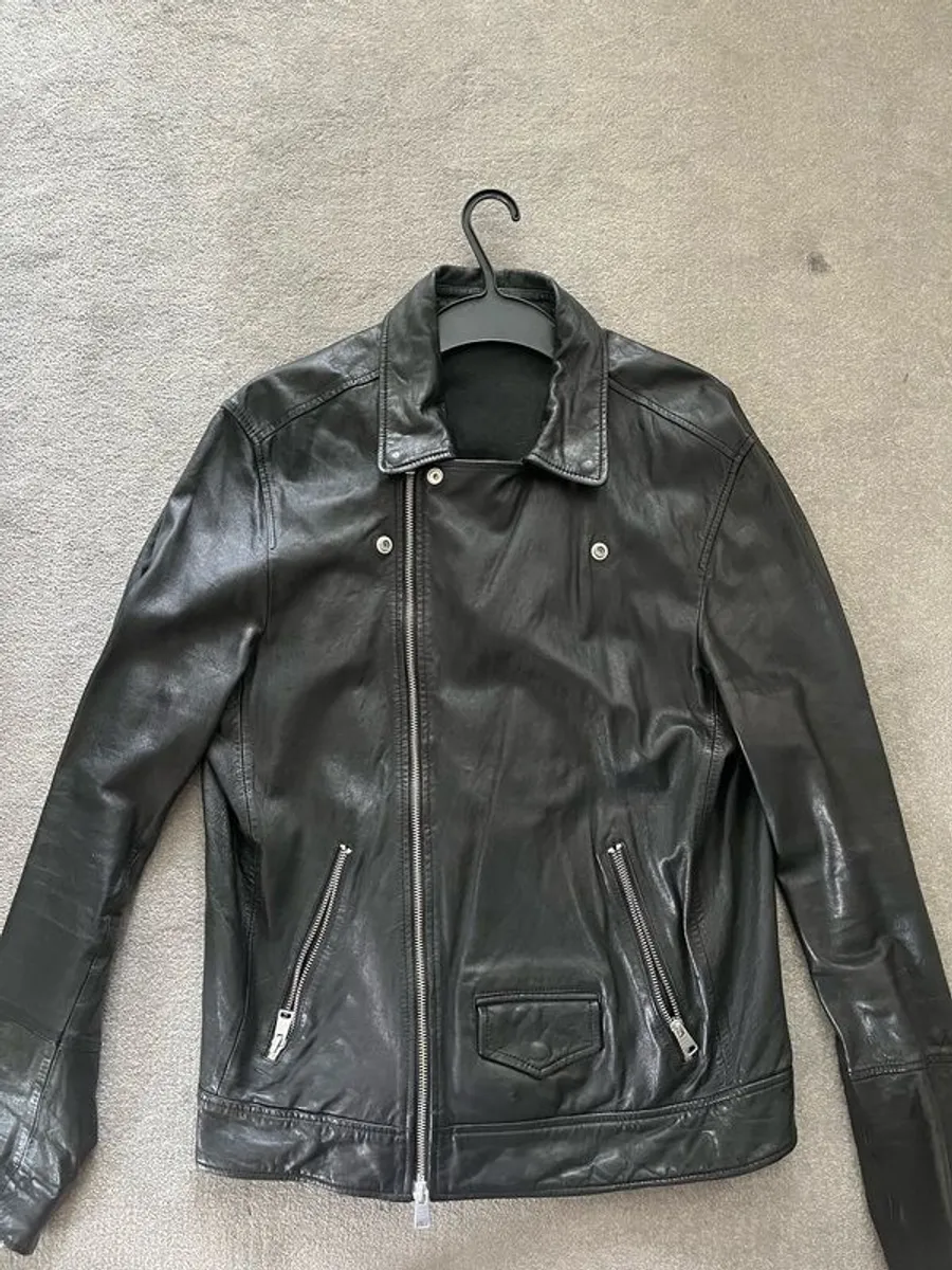 Allsaints Rio Leather Jacket Men's - Image 2