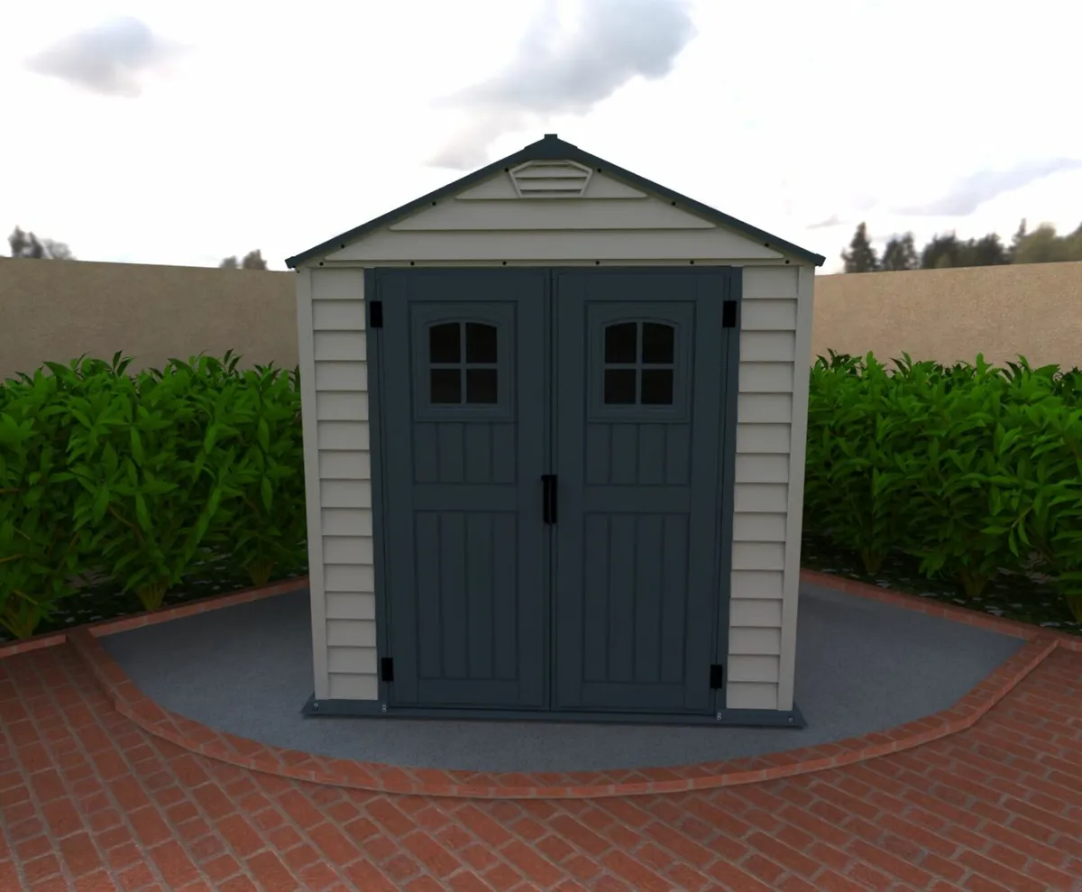 7×7 Storemax Plus Vinyl Sheds  Maintenance Free - Image 1