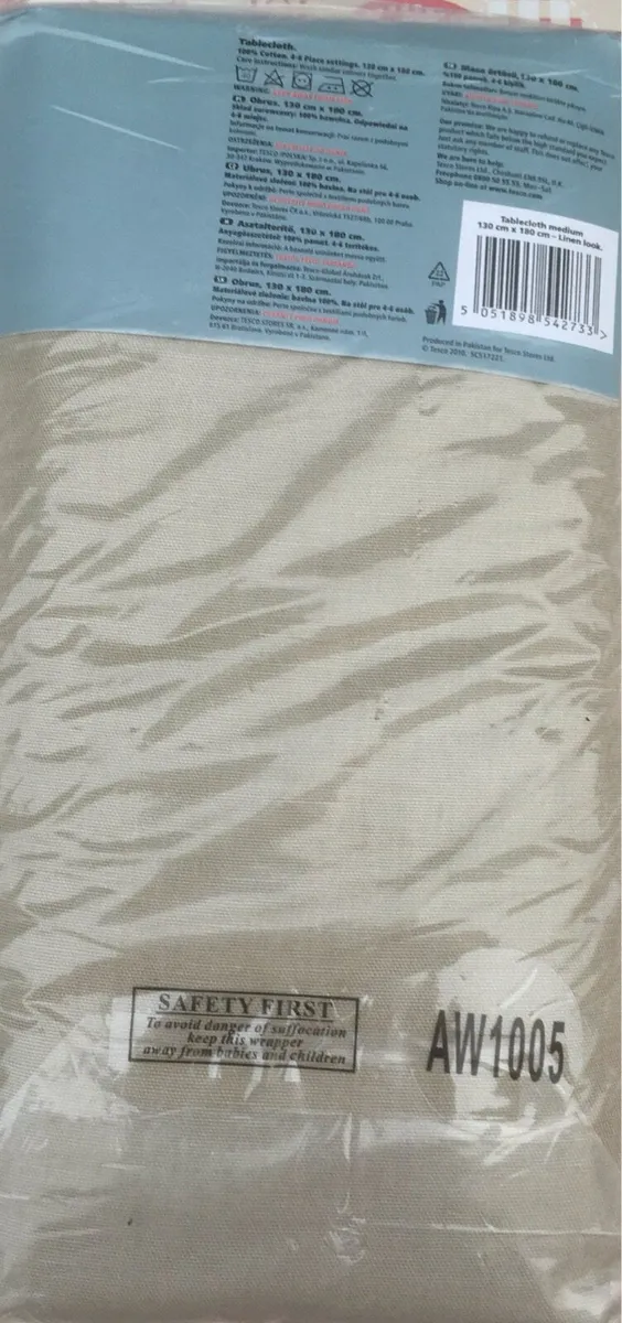 New and Sealed Tablecloth - Image 2