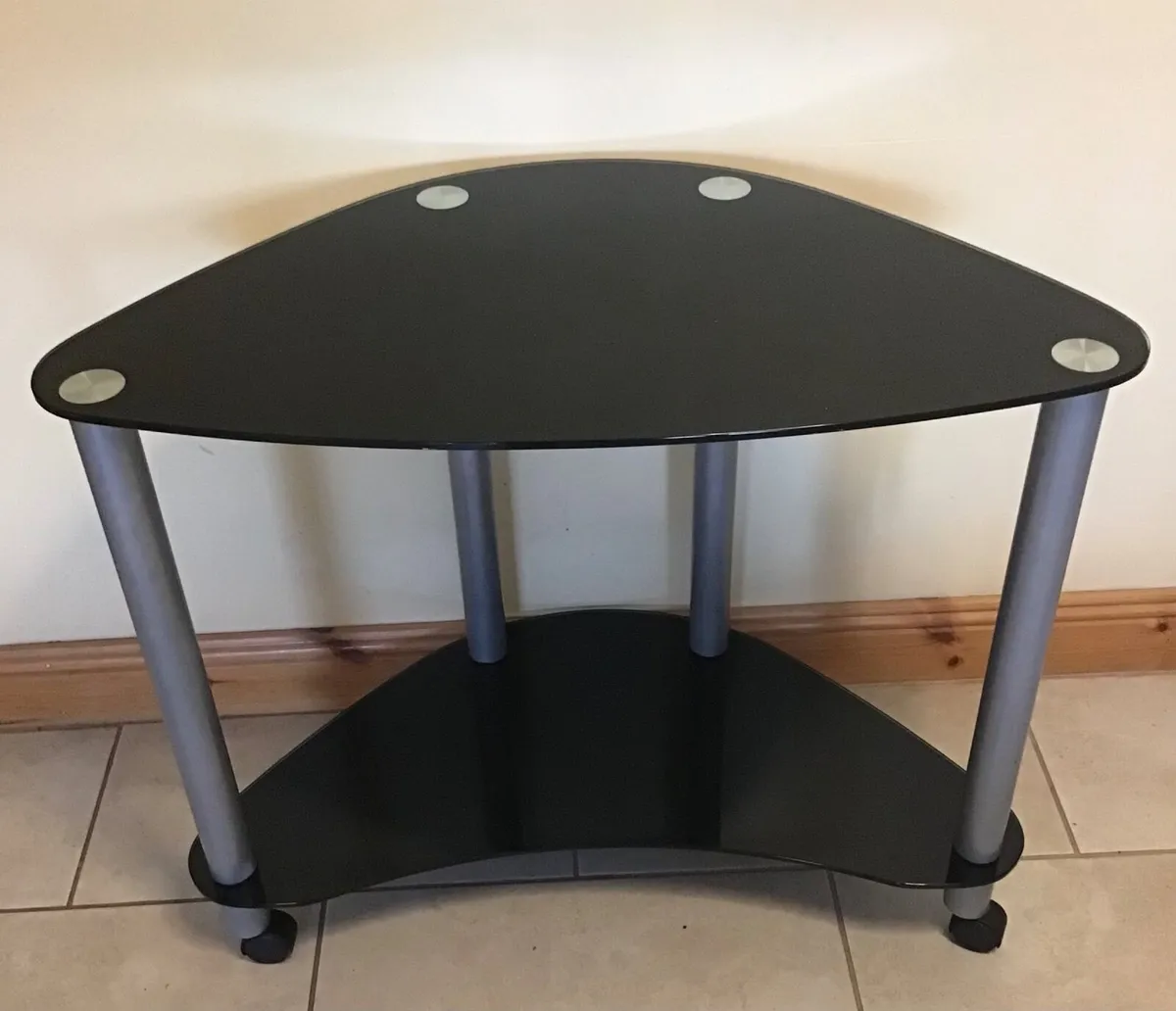 Glass TV Corner Stand - Image 1