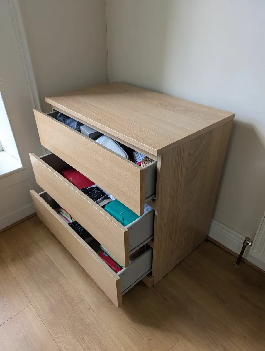 Ikea Malm Chest of 3 drawers - Image 2