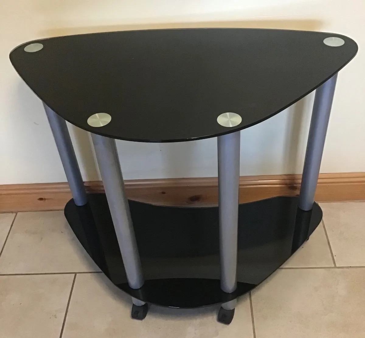 Glass TV Corner Stand - Image 4