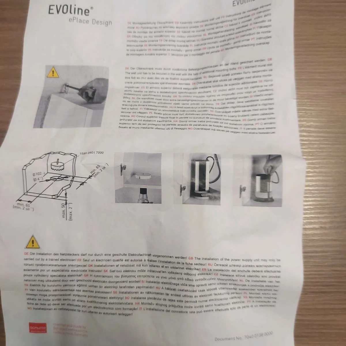 Evoline popup socket for worktop - Image 3