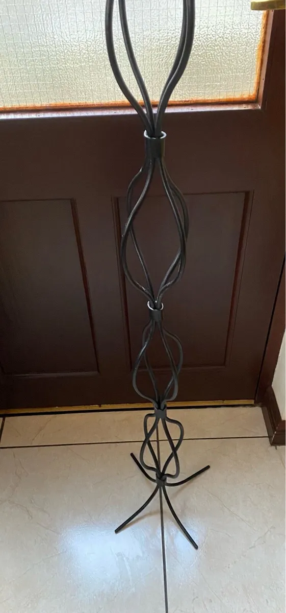 Beautiful Tall Sturdy Cast Iron Candle Holder - Image 3