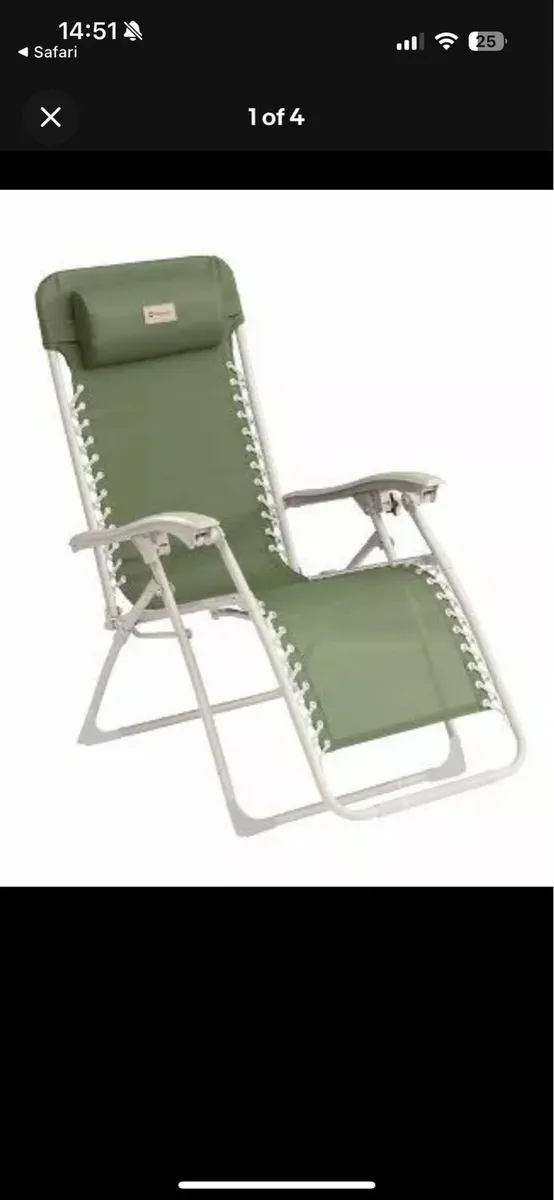 Outwell Ramsgate Zero gravity outdoor chair - Image 1