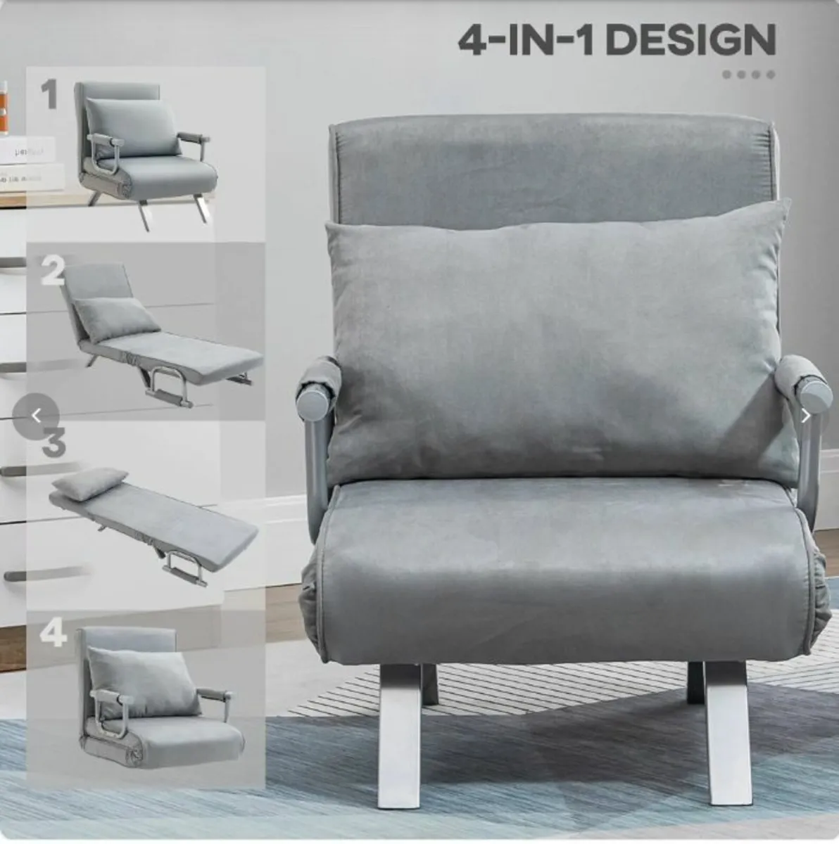 Single Sofa Bed Armchair - Image 1