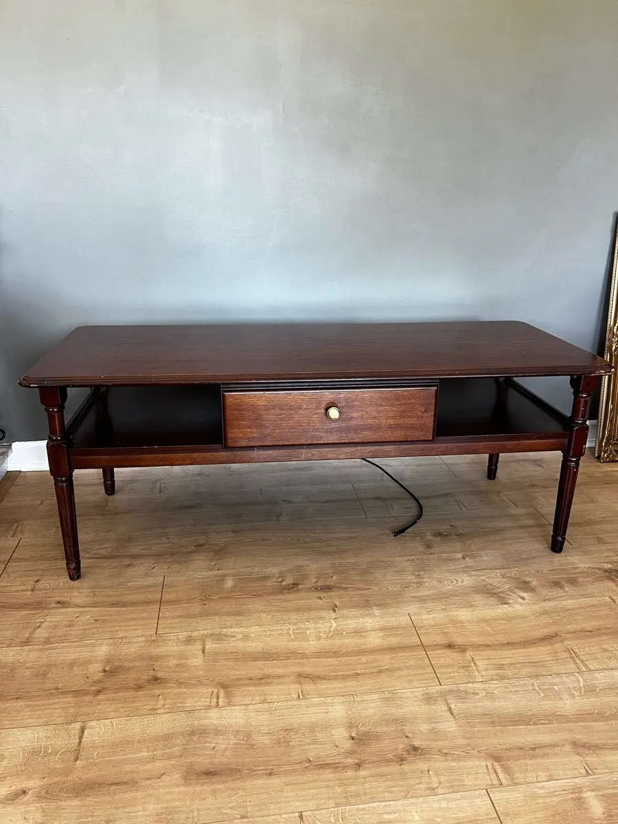 Solid Mahogany Coffee Table - Image 2