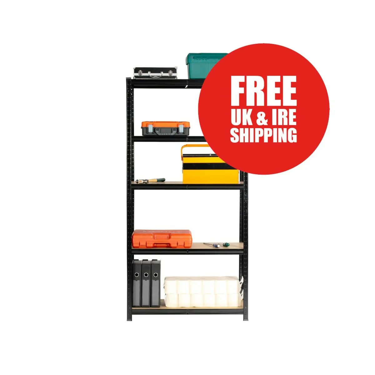 Budget Garage Shelving | Boltless Black - Image 1