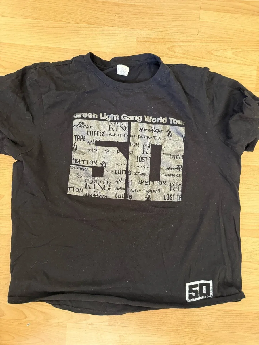 50 cent Green Light Gang World Tour t shirt xl - Image 1
