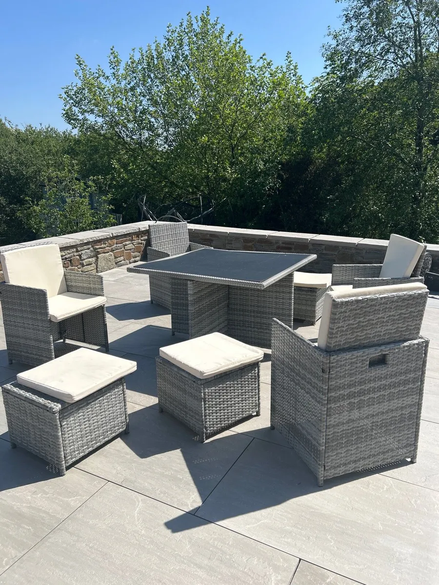 Garden rattan 8 piece set
