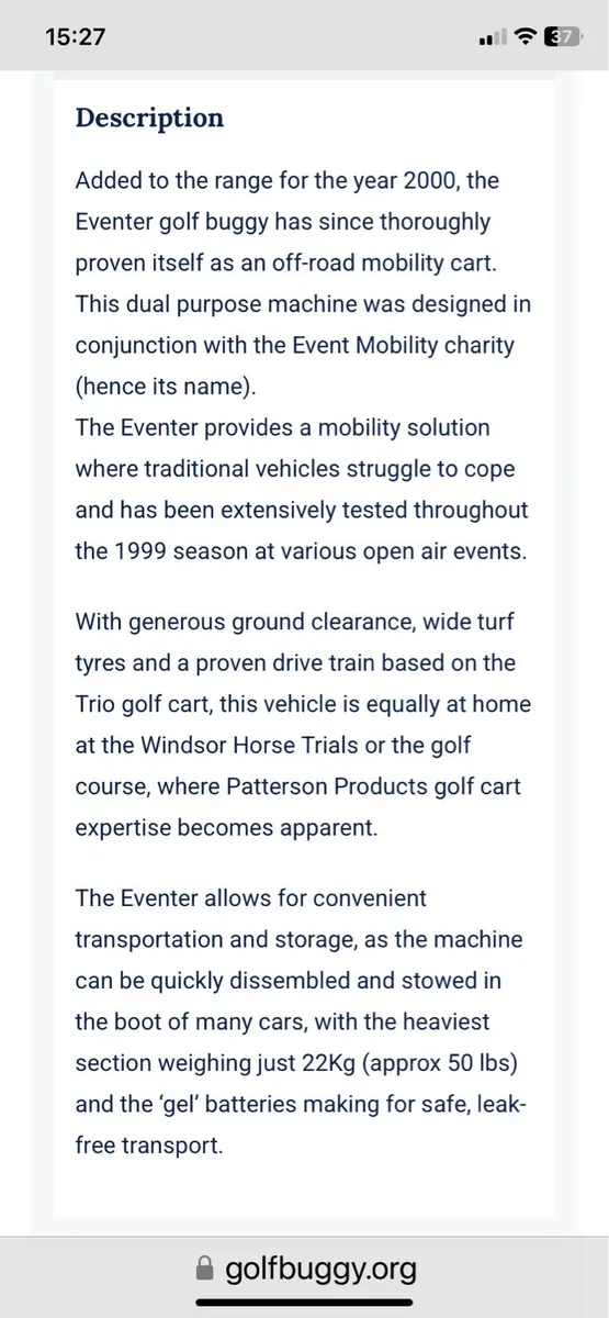 Gold Buggy “Eventer 4” - Image 4