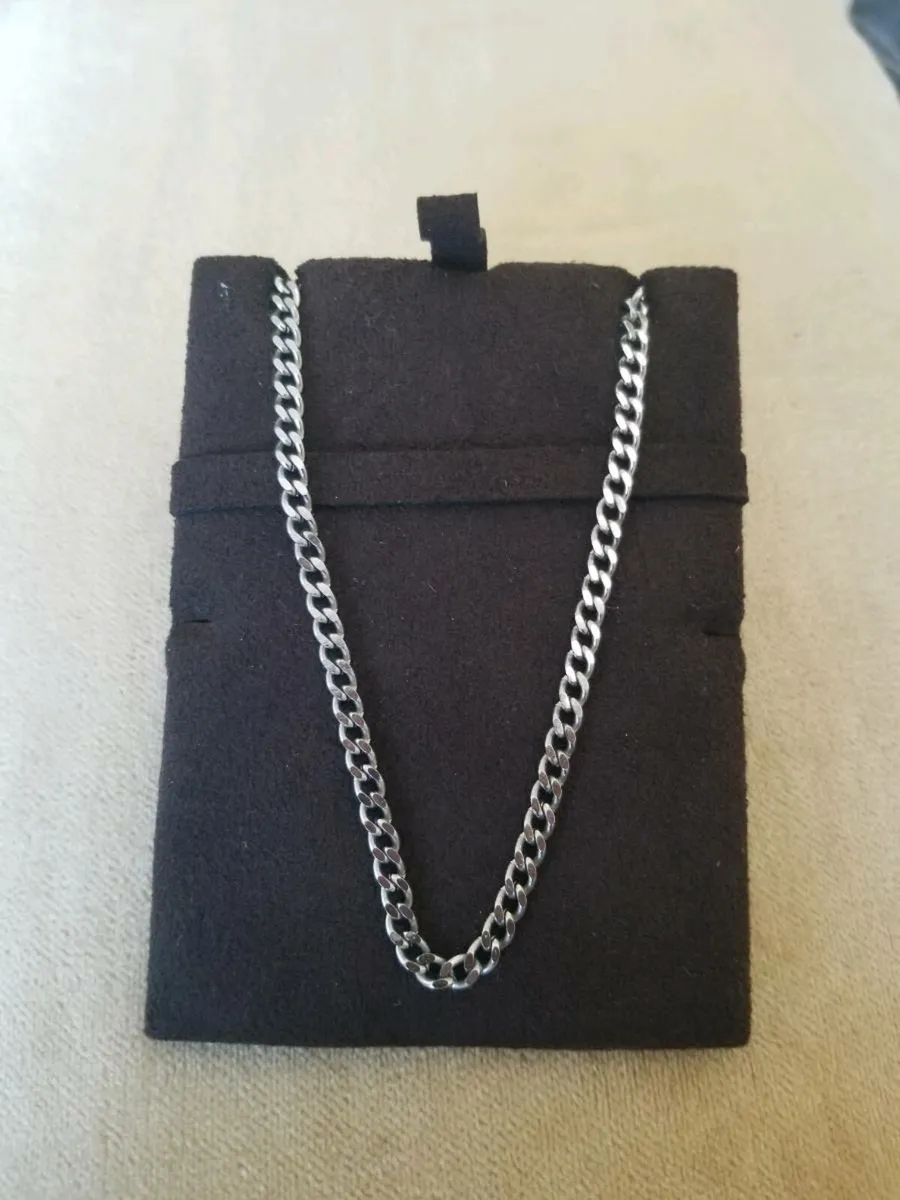 Sterling silver mens chain stamped - Image 3