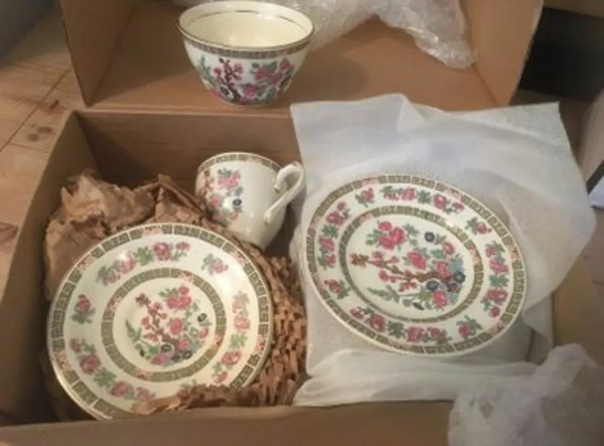 Famel Rose China Arklow Pottery Sugar Bowl & Cup - Image 2