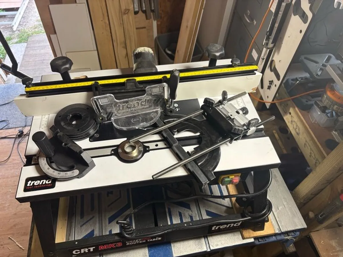 Trend router table with trend T8 1/2 inch router - Image 4