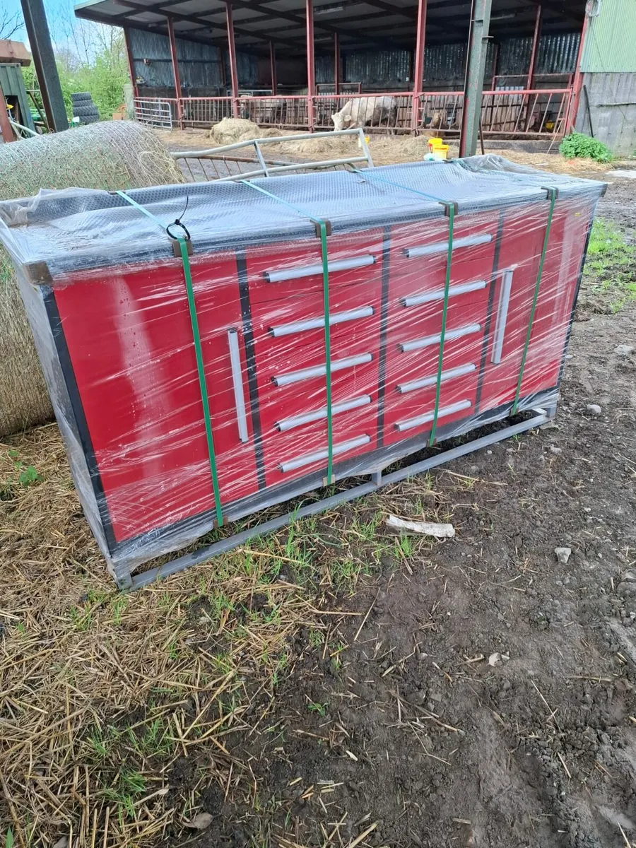 New 10' Tool Cabinet c/ w work bench - Image 2