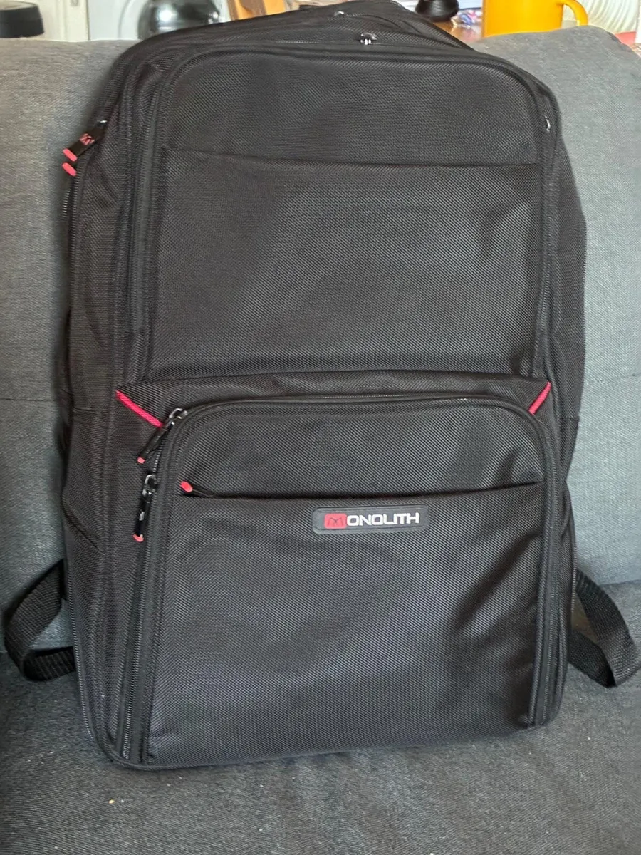 Monolith Black Laptop Backpack - Image 3