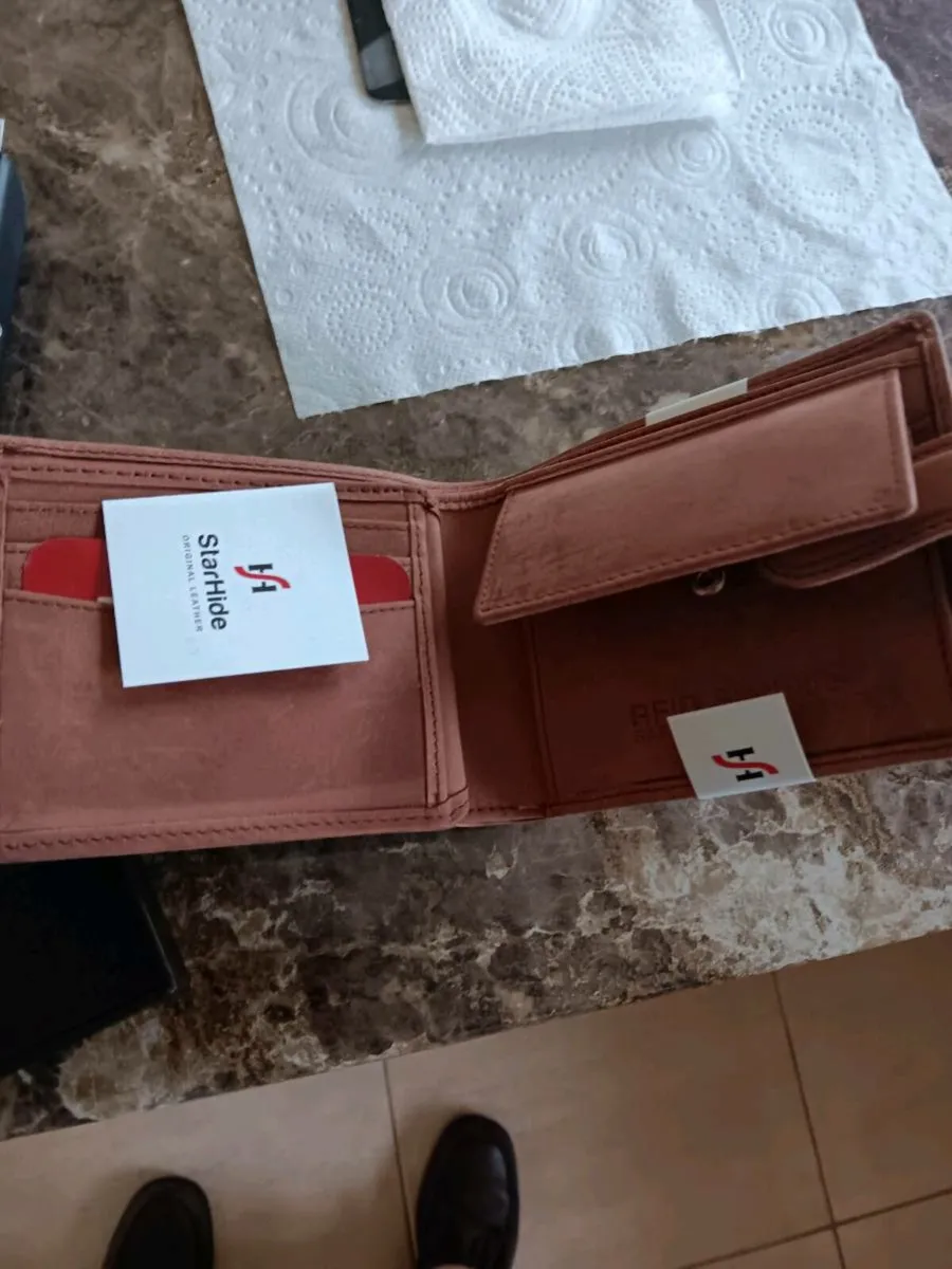 Cowhide leather man purse - Image 1