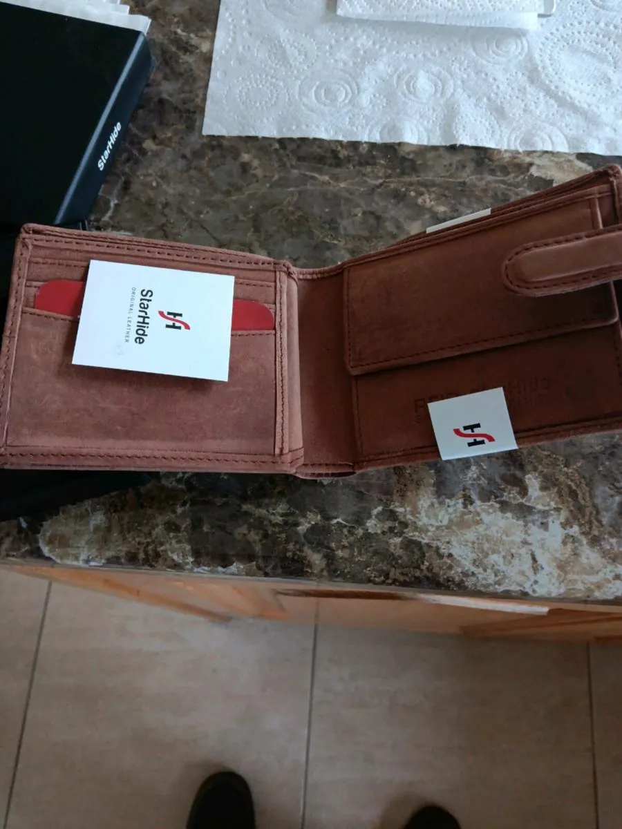 Cowhide leather man purse - Image 2