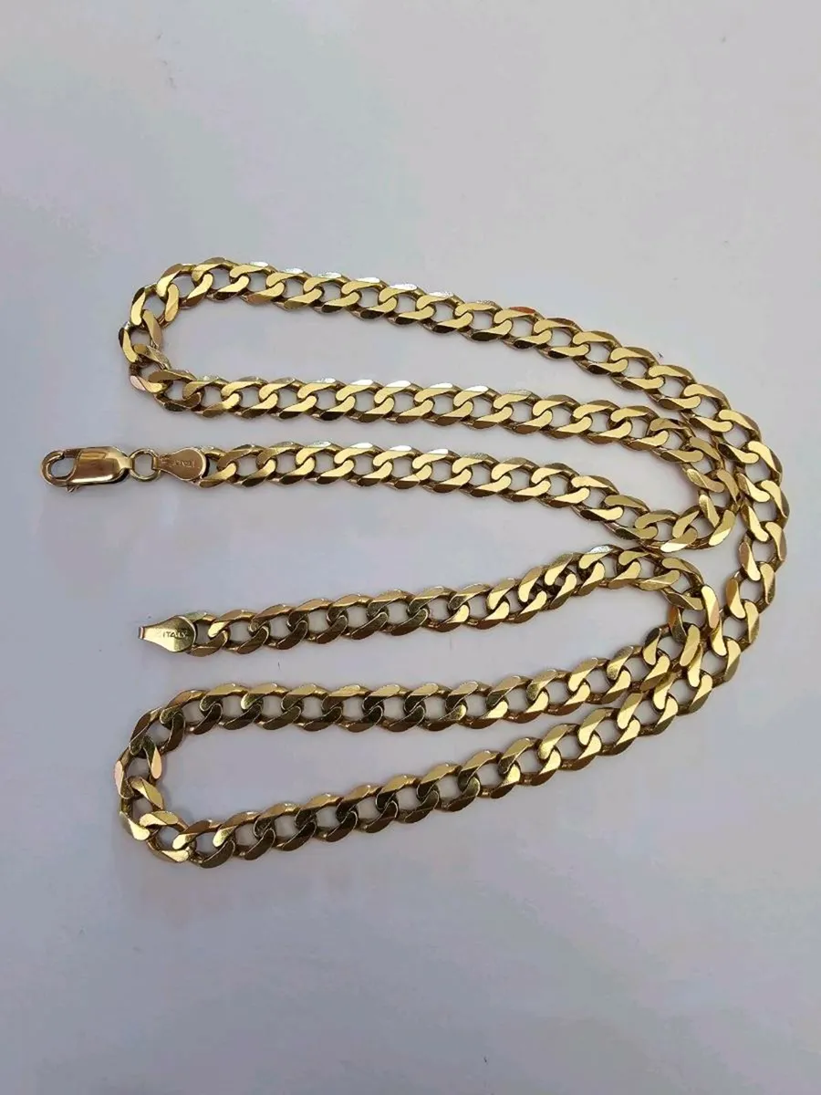 9ct men's gold chain - Image 1